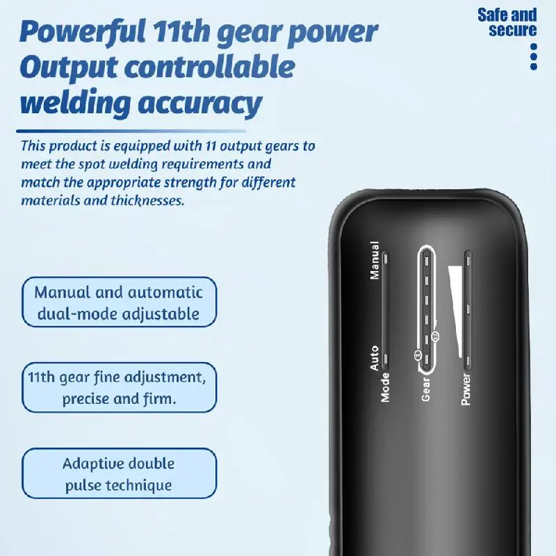 11 Gears Battery Spot Welder With Cover Adjustable Mini Portable Handheld Led Display Spot Welding Machine Automatic Manual ﻿