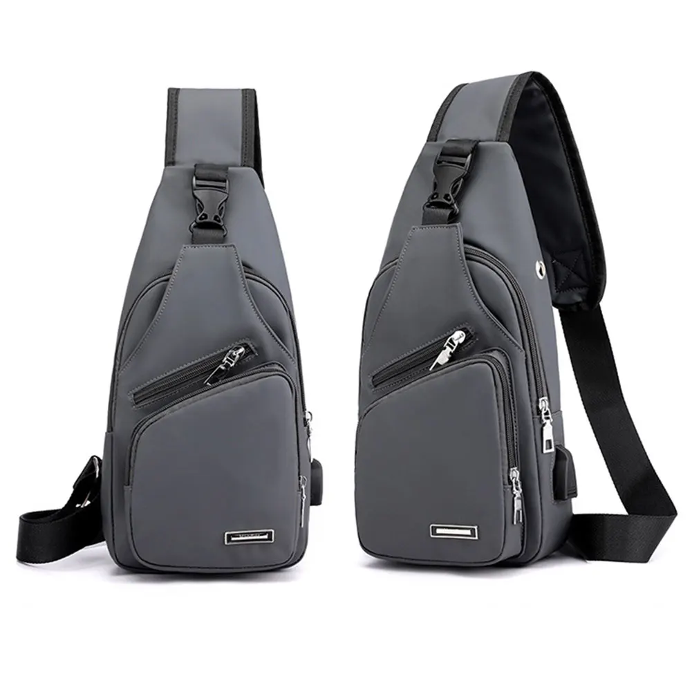 Casual Crossbody Bag Fashion Men\'s Shoulder Bag Multiple Pockets Anti-Theft Sling Bag Sport Messenger Chest Backpack For Outdoor