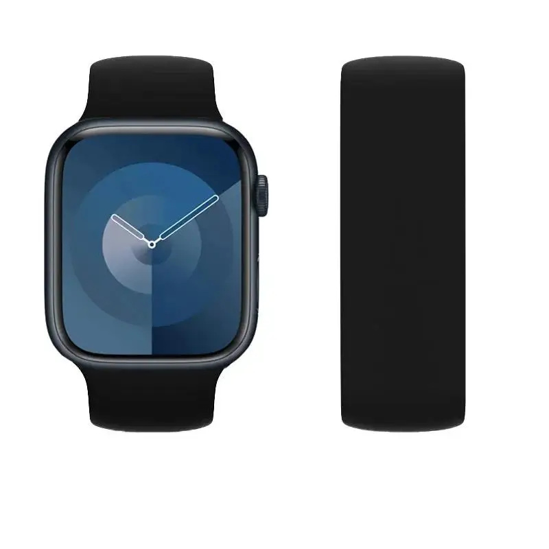 Solo loop for Apple Watch Band 44mm 45mm 46mm 49mm 41 42mm Silicone bracelet correa iwatch series 10 9 6 5 4 7 8 SE Ultra2 Strap image 4