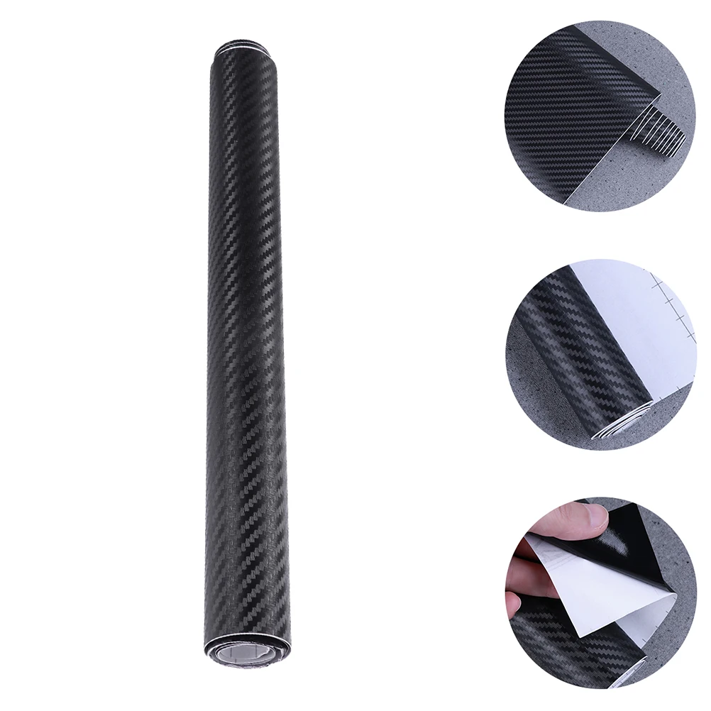 

1pcs 4D Carbon Fiber Vinyl Sticker Self Adhesive Protective Film For Car Motorcycle Laptop Furniture Window Scratch Resistant
