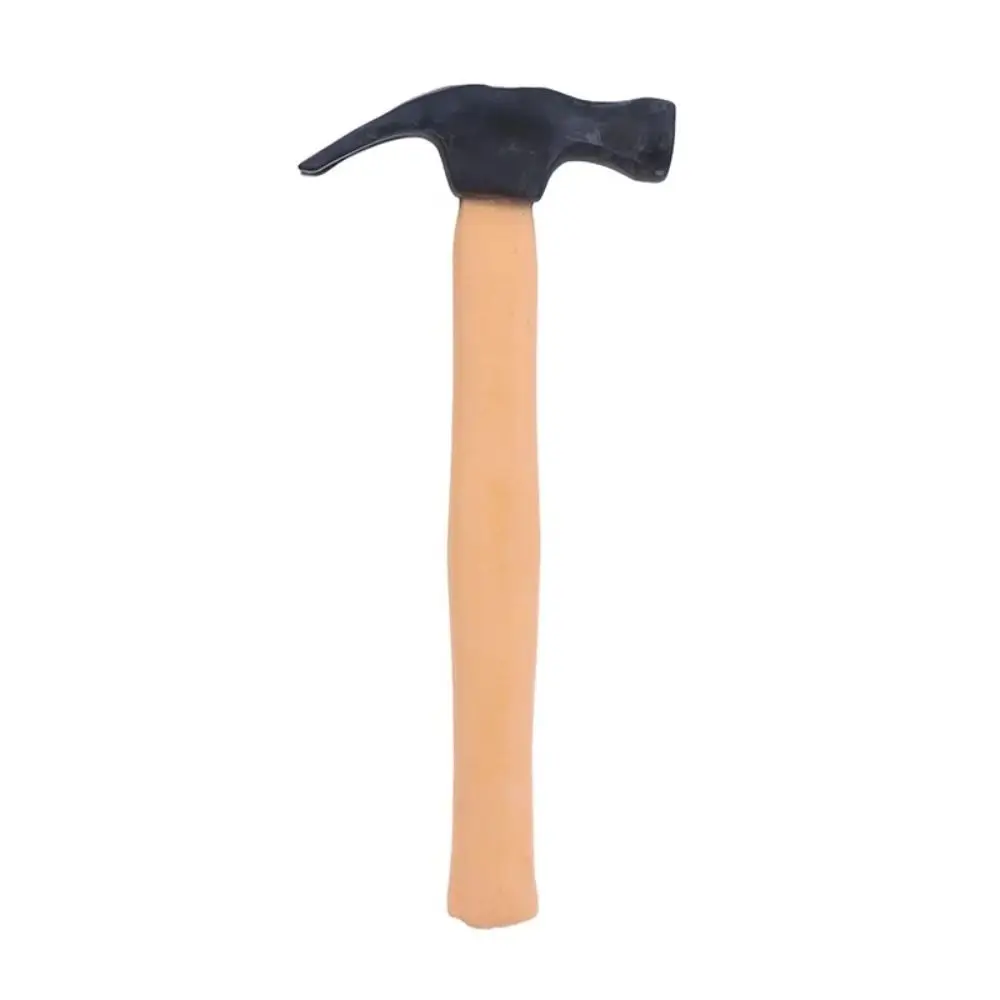 

Funny Rubber Funny Prank Hammer Soft Realistic Design Rubber Mallet Brown Color Humorous Style Magic Props Gift
