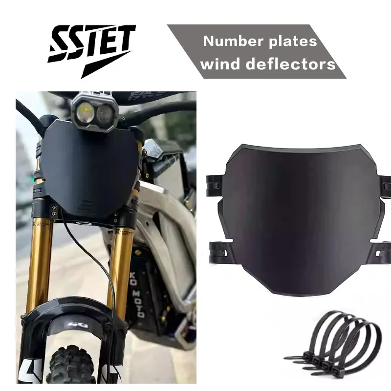 Placa de identificação de abelha leve, 79bike tanli vtb compatível com surron luz abelha acessórios placa de identificação modificada defletor de vento frontal