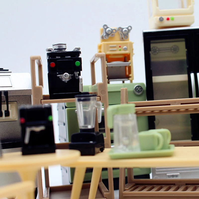 Modelo de cena em miniatura decoração brinquedo casa de boneca acessórios 1pc 1:12 casa de bonecas em miniatura grade espaço mini espremedor cozinha suprimentos