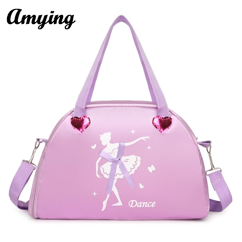 Mochila de un hombro para niños, bolso de Baile de Princesa para niñas, bolso de Ballet latino, paquete de almacenamiento de día, bolsos de mano