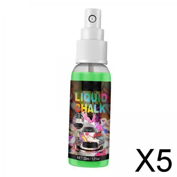 5xGraffiti Chalk Spray Paint Painting Washable for Concrete DIY Drawing Green