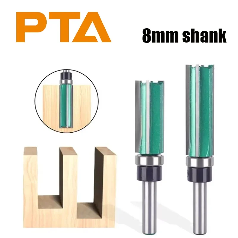

1PC/2PCS 8MM Shank Green Yellow Z4 Pattern Router Bits Woodworking Milling Cutter for Wood Bit Face Mill Carbide Cutter End Mill