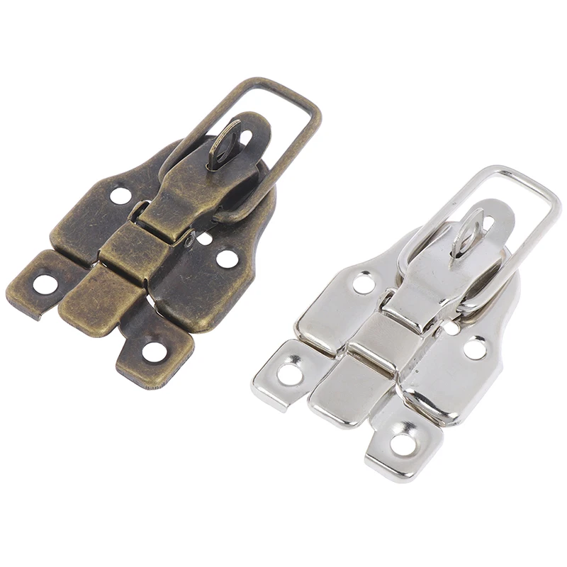 2Pcs Jewelry Chest Box Antique Metal Buckle Suitcase Case Toggle Lock Hasp Latch.