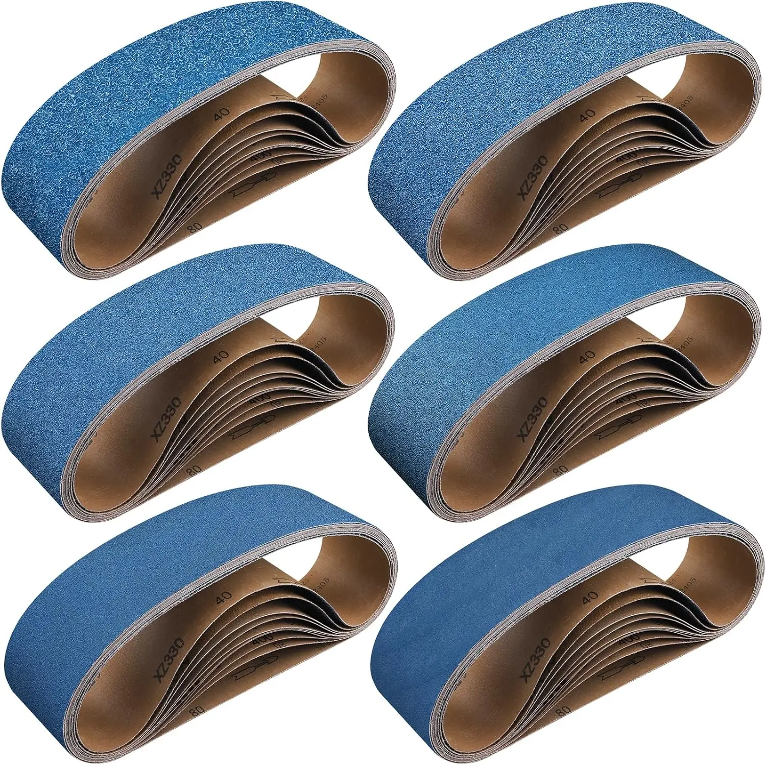 

10-Piece 4x36 Inch Zirconia Sanding Belts, 40-400 Grit for Belt Sander, Wood Metal Grinding
