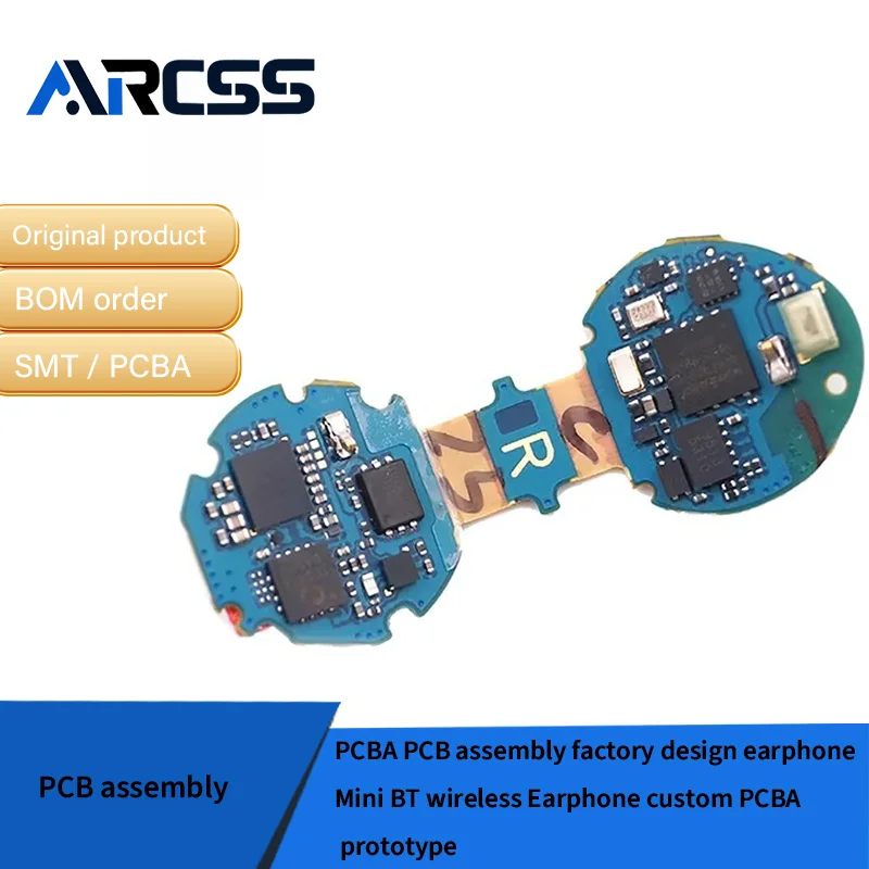 

PCBA PCB assembly factory design earphone Mini BT wireless Earphone custom PCBA prototype