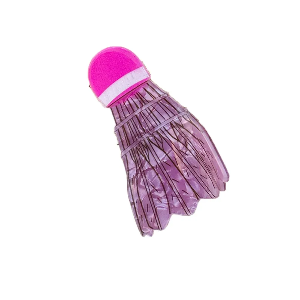 

Cute Simple Badminton Hair Claw PVC Sports Style Roller Skates Shark Clip Headwear Geometric Book Shape Hair Clip Ladies/Girls