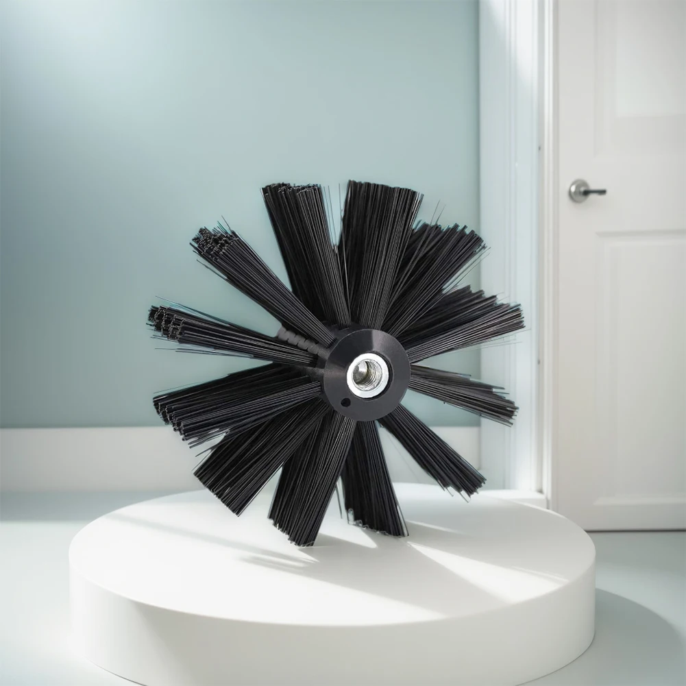 Kaminbürsten-Set mit Stangen mit langem Griff, flexible rotierende Kaminbürste, 100/150 mm Bürstenkopf, Kamin-Innenwand-Reinigungswerkzeuge