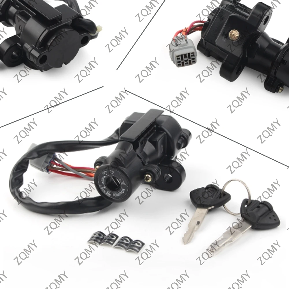 Motorcycle Ignition Switch Kit Assembly with 2 Keys For SuzukiGSXR600 GSXR 750 2006-2016 GSX-R1000 2005-2016 K5 K6 K7 K8 K9 K10