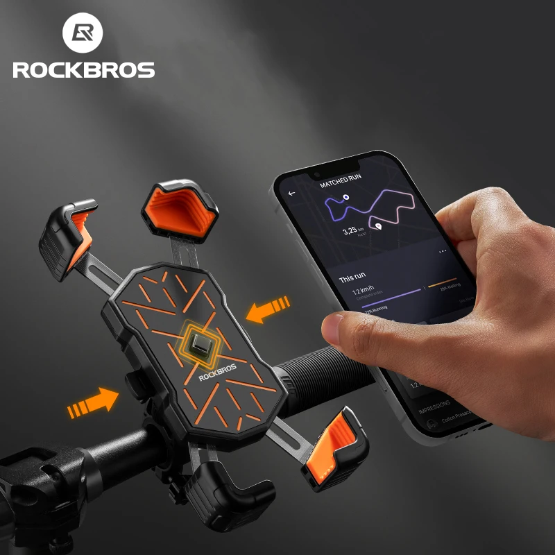 Supporto per telefono da bicicletta ROCKBROS con spedizione locale 360 ° Supporto per telefono con rotazione, compatibile con schermi da 4,5 a 7,2 pollici, resistente agli urti, ideale per