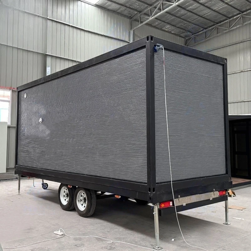 Hot Sale Trailer Container Prefabricated Tiny House Wheels Price Prefabricated Movable Modern Home Casa Contenedor