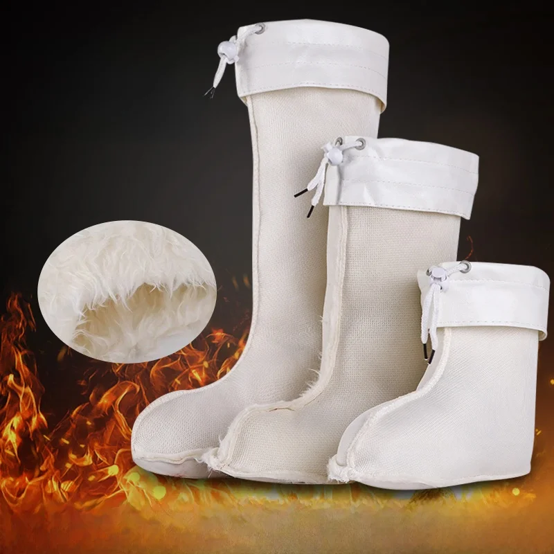 

Thickened Long Fur Inner Shoe Covers for Men And Women High Low And Mid-Calf Winter Rain Boots Warm Cotton Shoe Covers