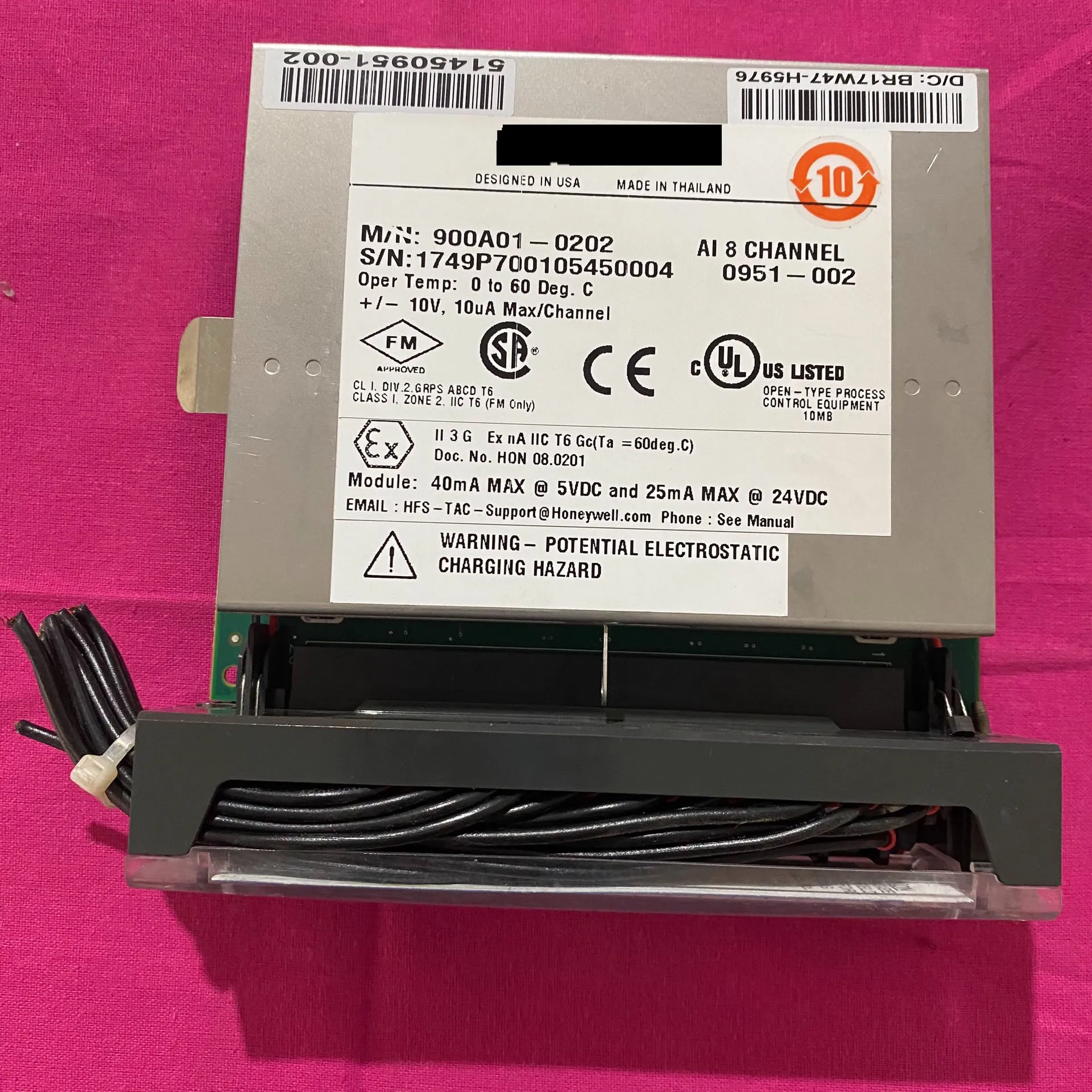 Módulo de cartão 900A01-0202 com garantia