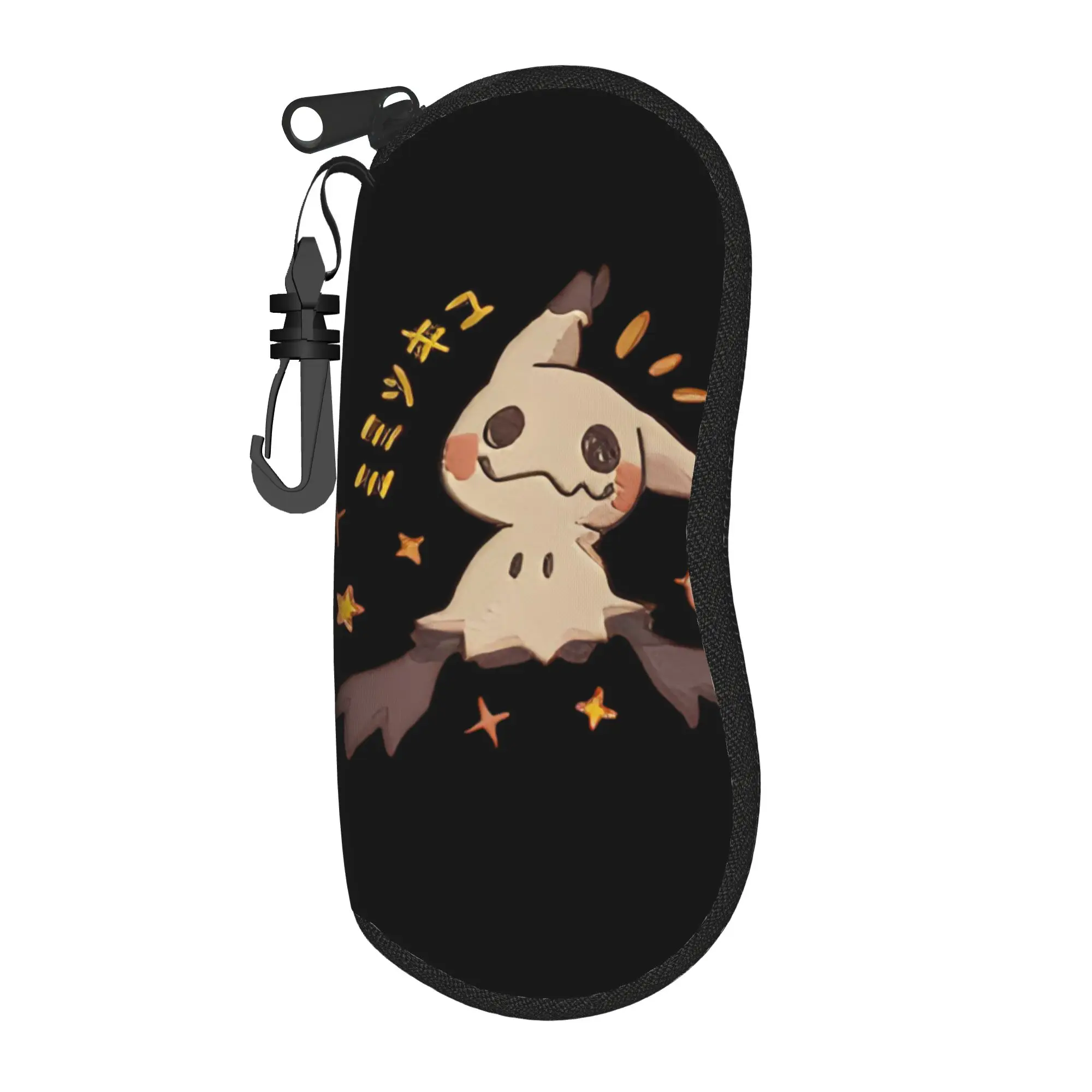 Spooky Anime Mimikyus Halloween Glasses Case Men Women Anti-Fall Accessories Pokemons Eyewear Storage Box Vintage Glasses Box