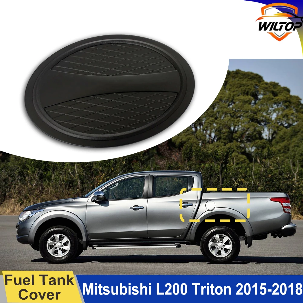 

Fuel Tank Cover For Mitsubishi L200 triton 2015-2018 ABS Matte Black Tank Cap Car Exterior Accessorie Auto Parts
