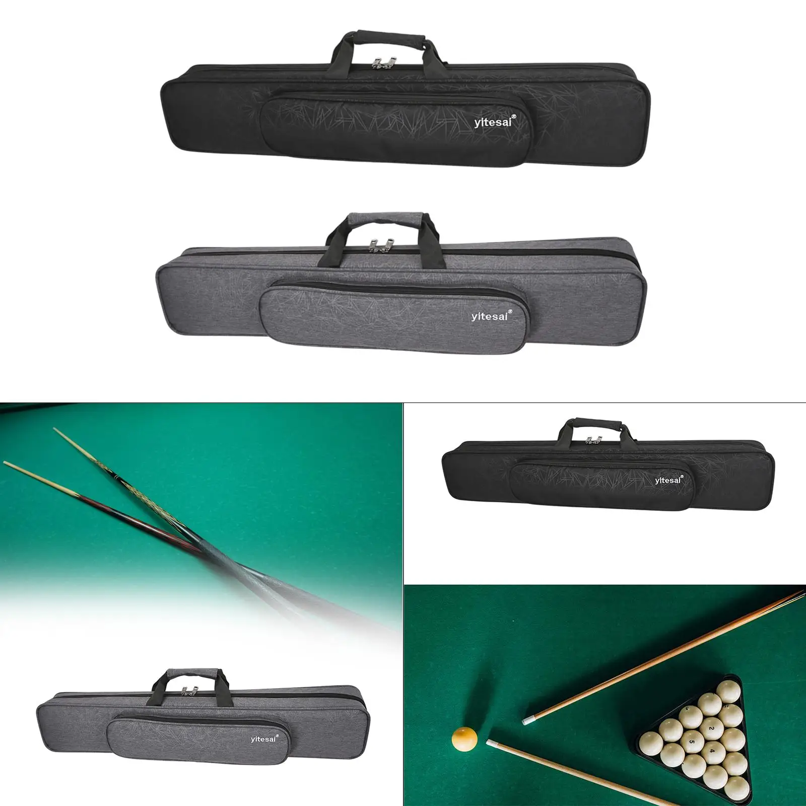 

Billiards Pool Cue Case Supplies for 1/2 Split Cues Billiard Rod Storage Bag