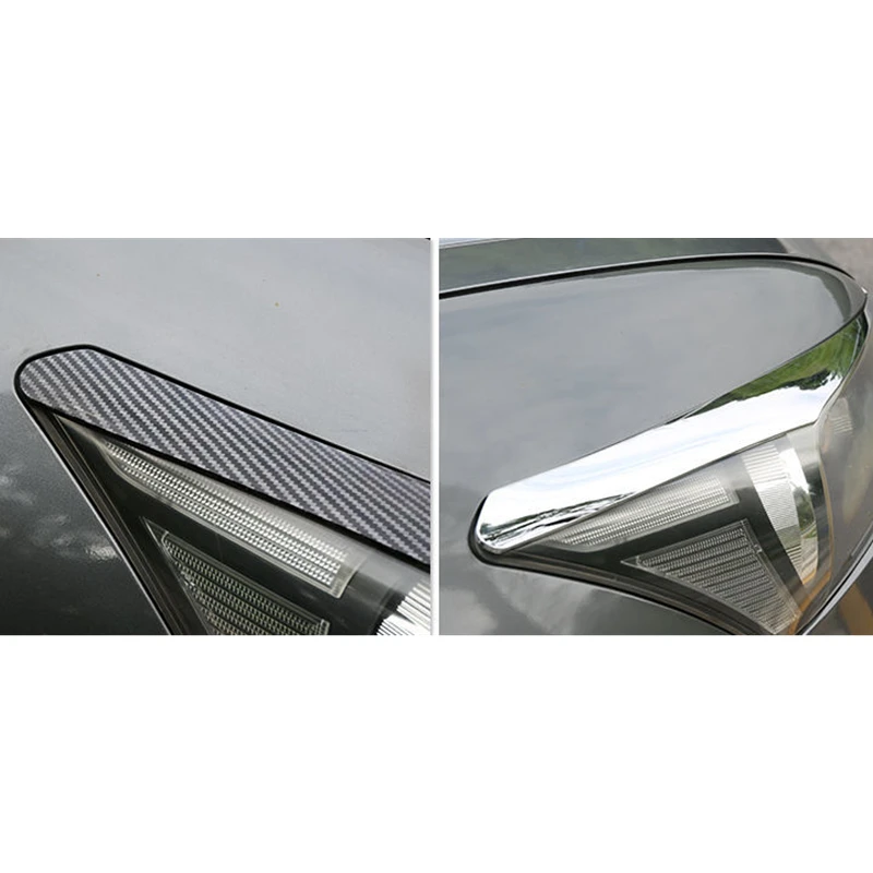 Car Headlight Eyebrow Cover For Honda Accord 8th 2008-2013 ABS Carbon Fiber Trim Headlight Eyebrow Eyelid Cover Trim Sticker