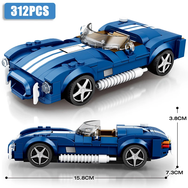 2024 New Speed Champion Sports Car Building Blocks City Technique Car MOC RX7 250GT Racing Vehicle Bricks Toys For Children Gift