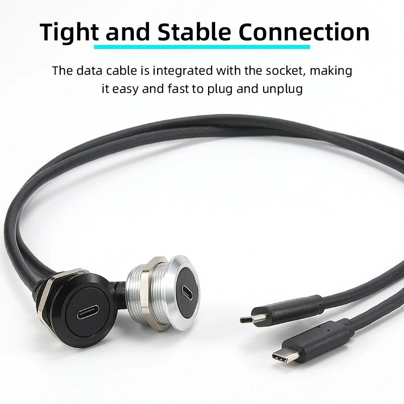 0.5 - 1m Металлический USB3.1 Тип C кабель расширения данных разъем USB разъем встроенного адаптера подходит для телефонной автомобильной грузовой и мотоциклетной промышленности