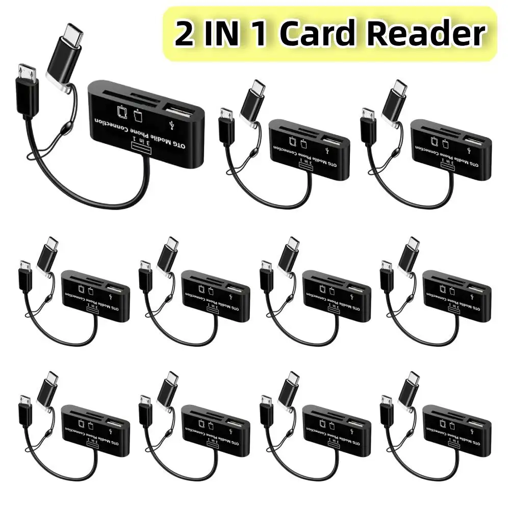 3.0 Multi-function Card Reader All In One Adapter Support TF SD U Disk Mobile Phone Camera Type-C OTG Expansion Card Readers