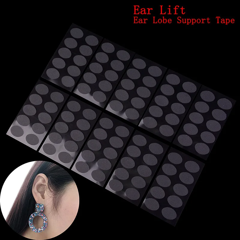 100Pcs Invisible Ear Lobe Tape Lift Support Prevent Stretching Torn Protective Tape for Piercing Aftercare