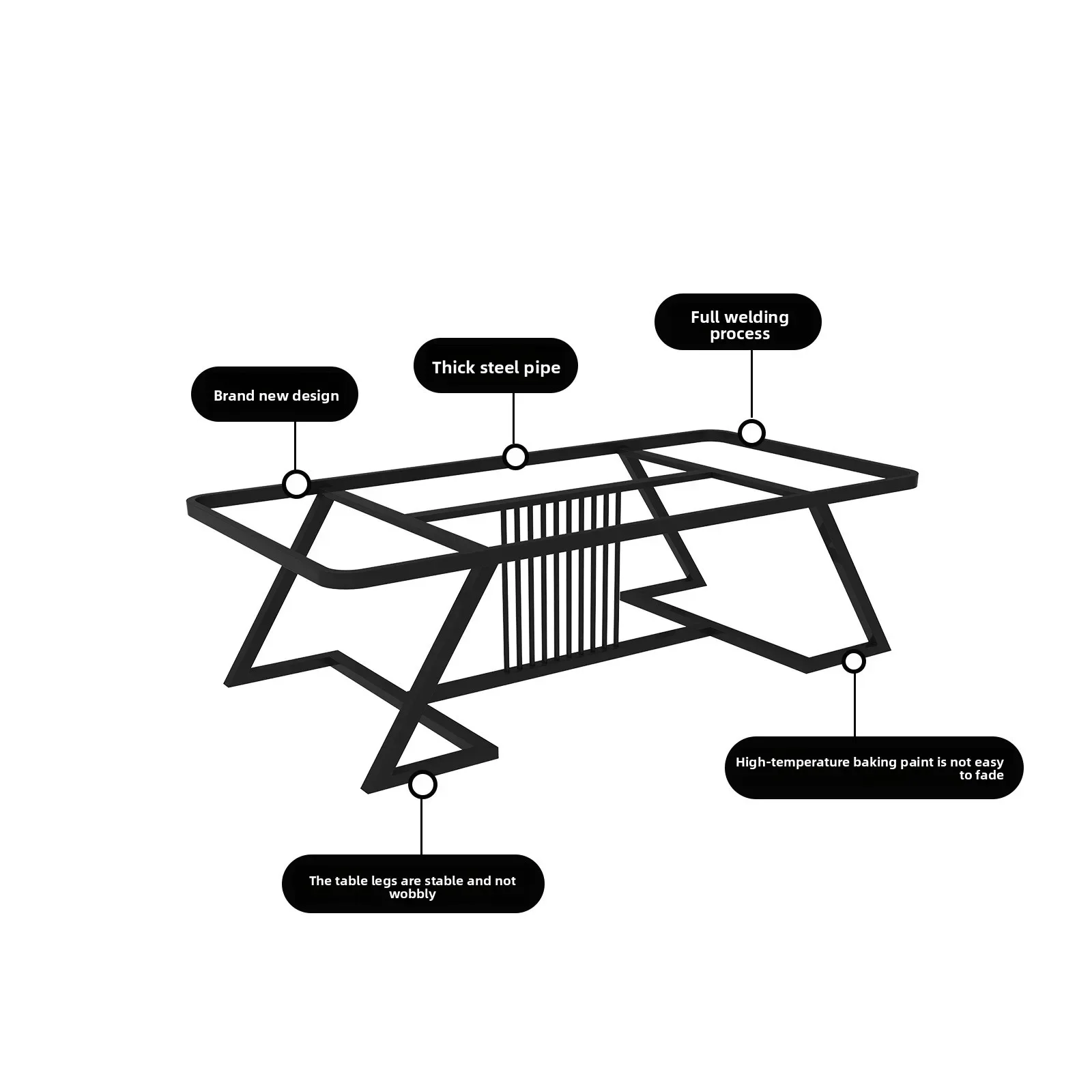 Large board table table foot bracket Chinese wrought ironlegs  foot shelflegs