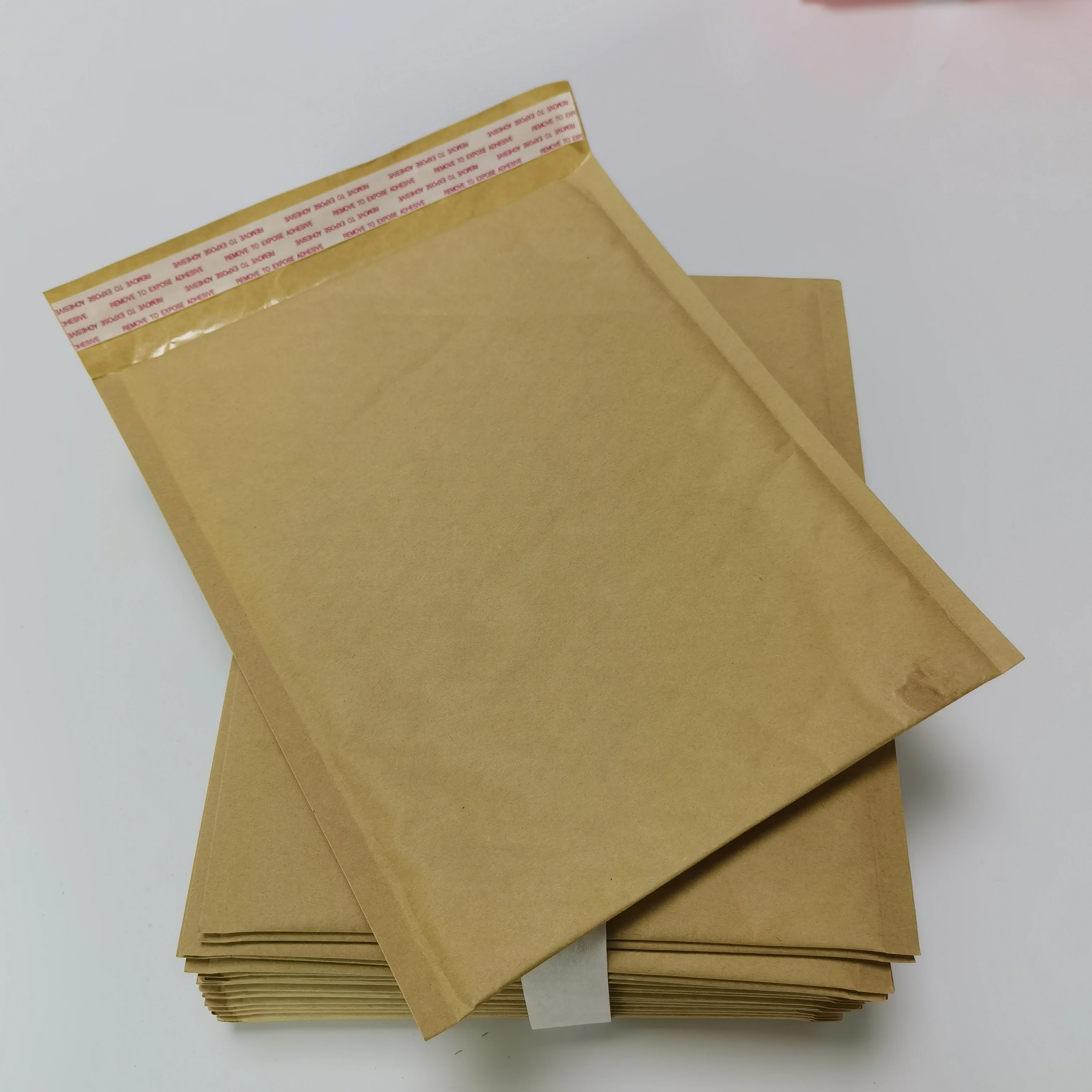 Hysen 50Pcs Natural Brown Bubble Mailers Kraft Paper Cushion Padded Envelopes Pouch Bags with Cushioning for Packing