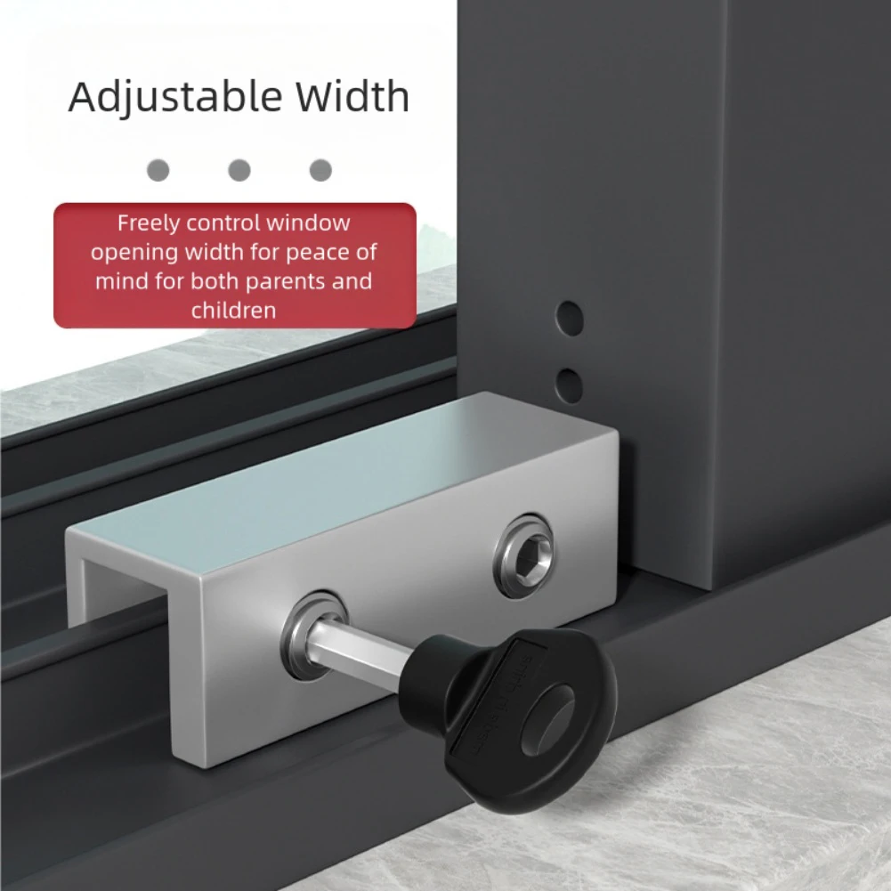 

10*6*5 алюминиевый оконный замок, расширенное решение для обеспечения безопасности, непрерывная конструкция, предотвращение несанкционированного доступа для домашней безопасности