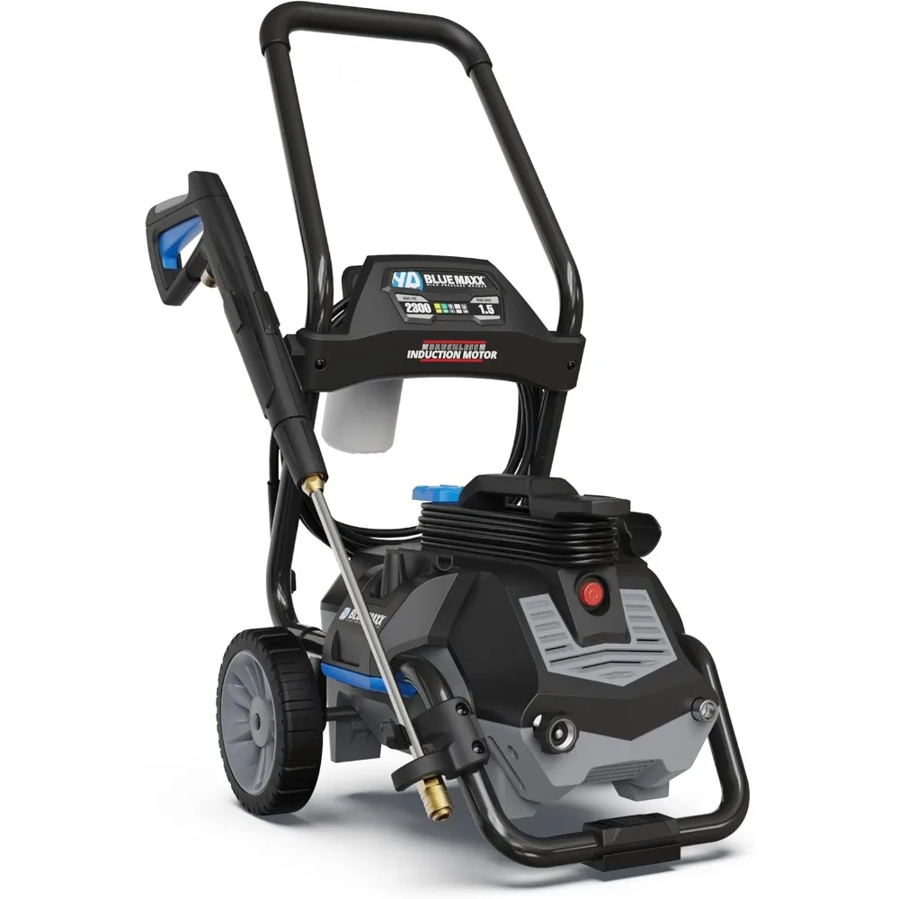 

Maxx, BM2300 Electric Pressure Washer-2300 PSI, 1.5 GPM, 13 Amps Quick Connect Accessories, 2 in 1 Detachable Cart