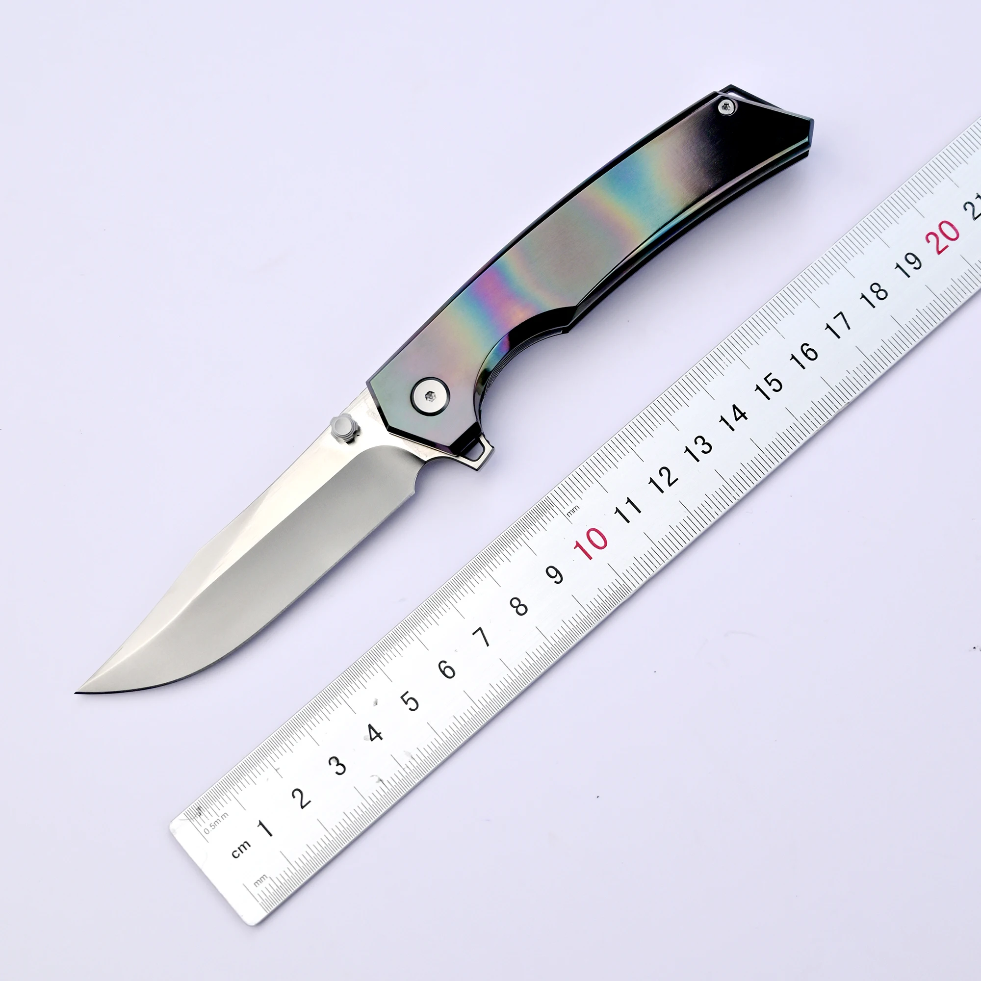 

INFINITE wenyao high-end folding knife M390 blade zirconium alloy handle outdoor pocket knife EDC tool fruit knife pocket knife