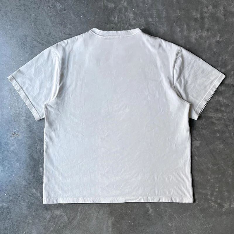 ART Fashion West Coast Ins Ami كاكي هاي ستريت للرجال والنساء من القطن الخالص بأكمام قصيرة تي شيرت الهيب هوب عصري رائع