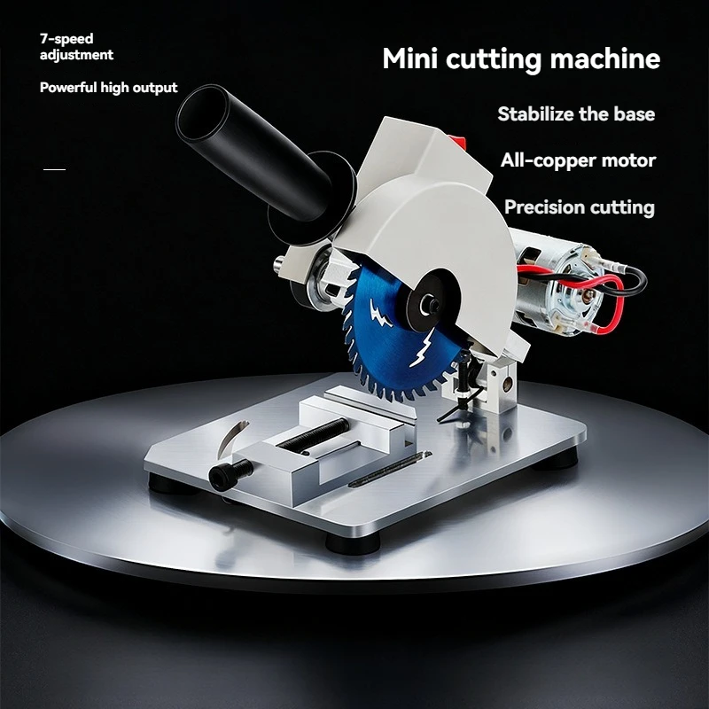 795/885 Mini Cutting Machine, Mini Aluminum Alloy Table Saw, Woodworking Specific Diy Household Small Table Saw