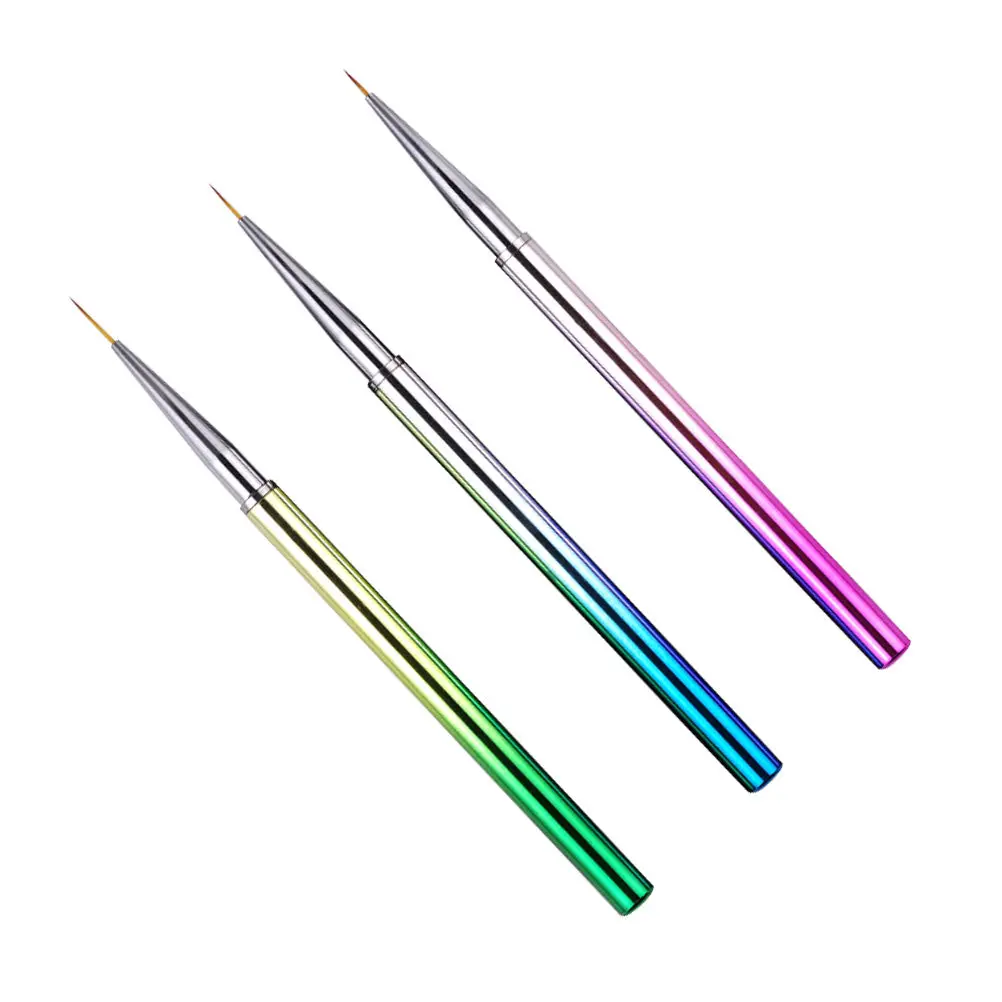 

Набор из 3 профессиональных кистей для нейл-арта с тонкими прецизионными наконечниками для рисования деталей, цветов, узоров, декора ногтей, инструмент для DIY