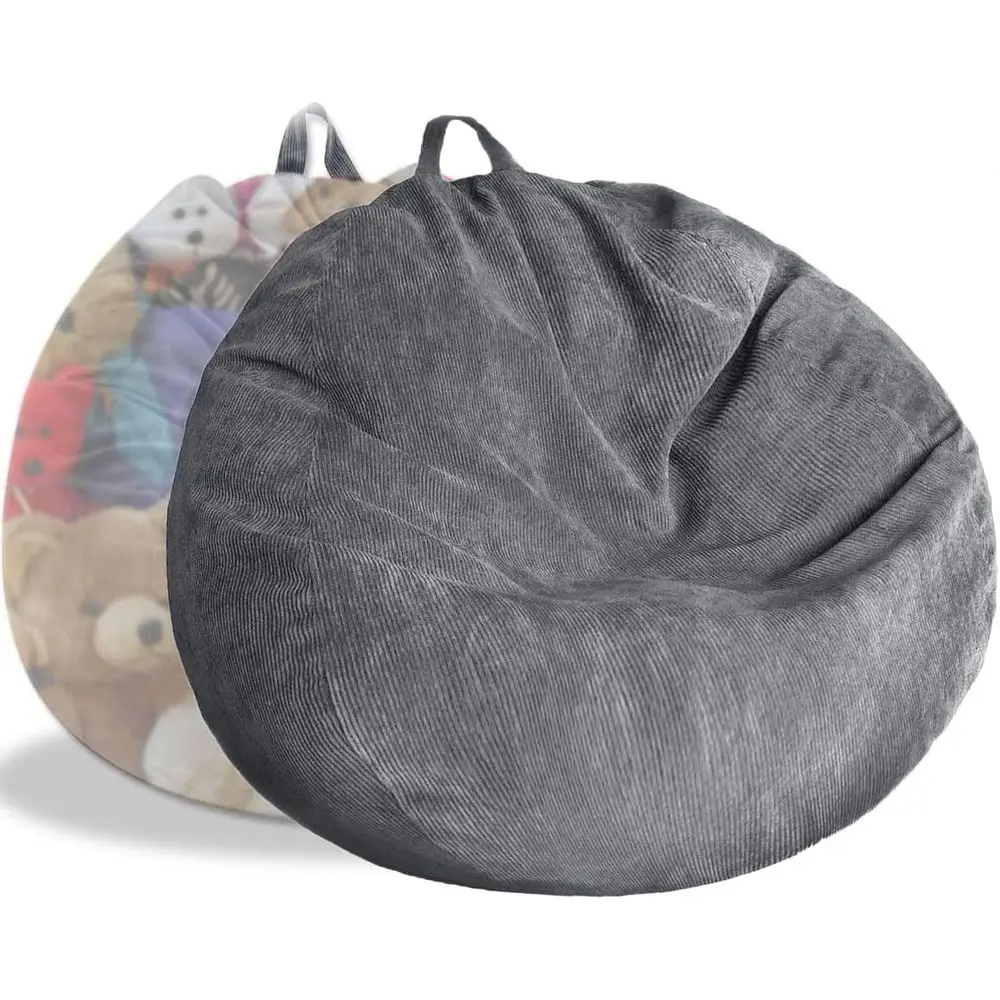 

Bean Bag Chair Cover (No iller) Stued Animal Storage Bean Bag Cover Pets Dogs/Cats Lazy Beds. Washable Ultra Sot Corduroy Stued