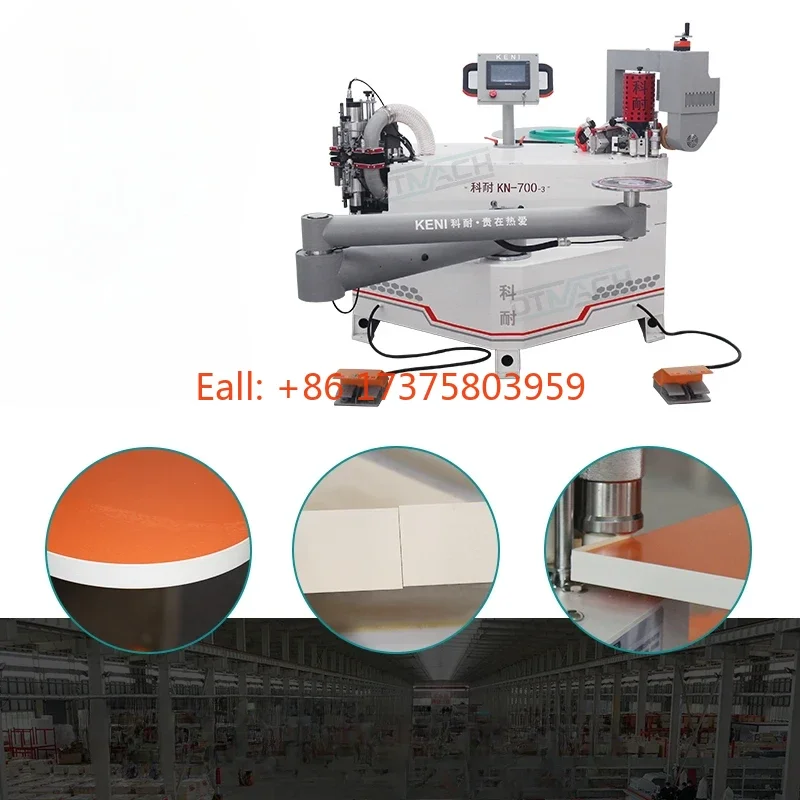 DTMACH KN-700-3 Woodworking Machine Straight Curve Edge Banding And Trimming Machine With Auto Gluing And Cleaning