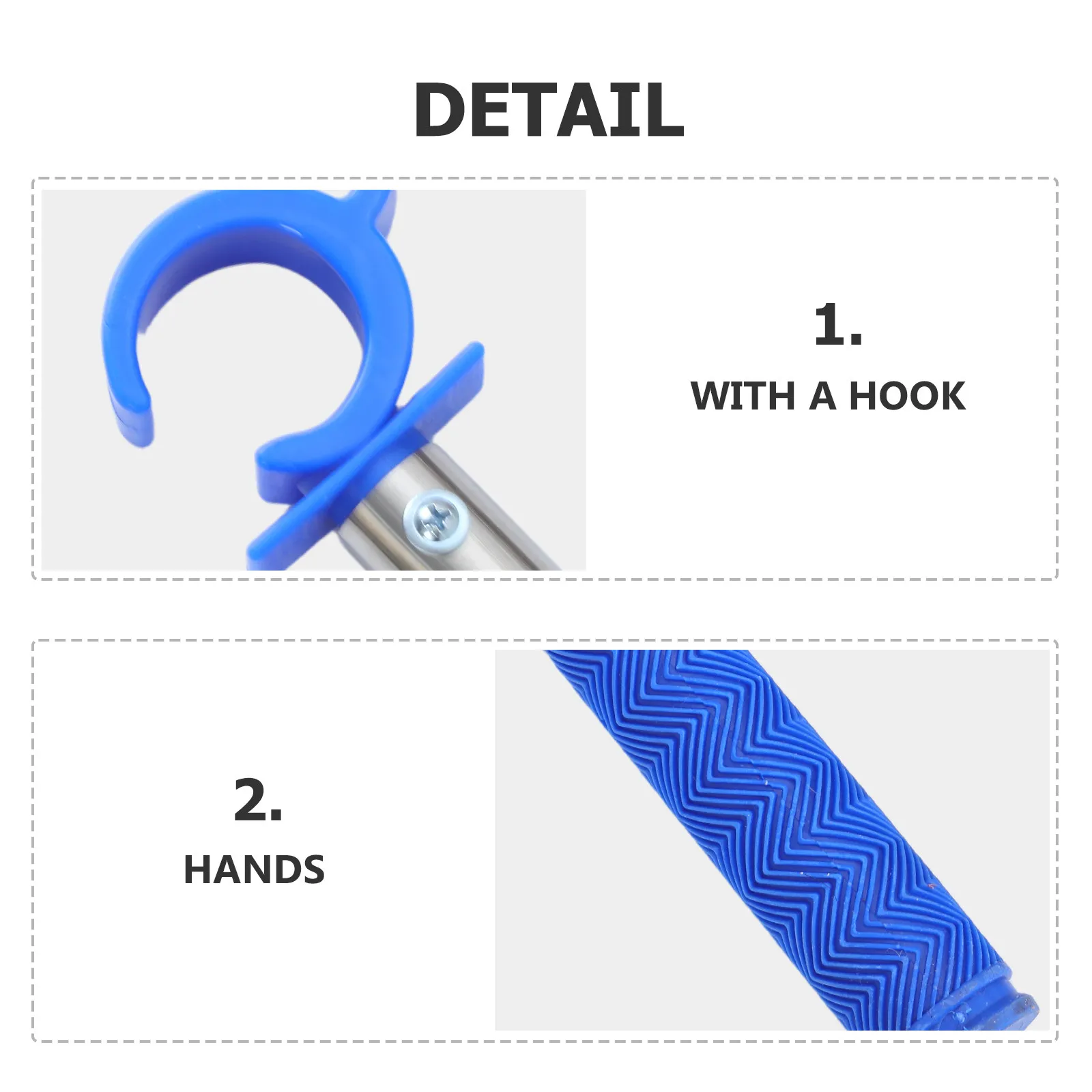 Window Opener Pole Telescopic Adjustable 74 Inch Long Handle Rod Loft Hatch Ceiling Opening Tool for Elderly Home