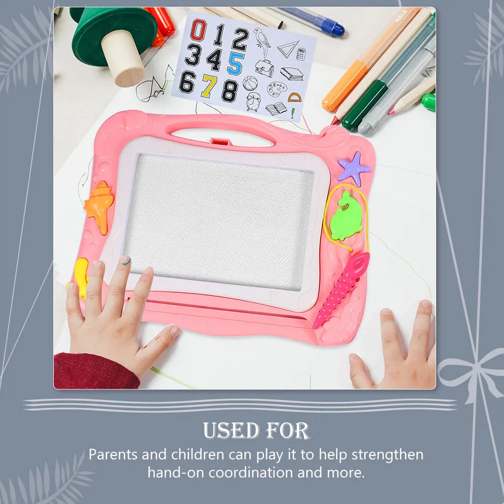 Tableau d'écriture magnétique pour enfants, 2 pièces, bloc de dessin effaçable, développe l'imagination, créativité, Coordination œil-main précoce