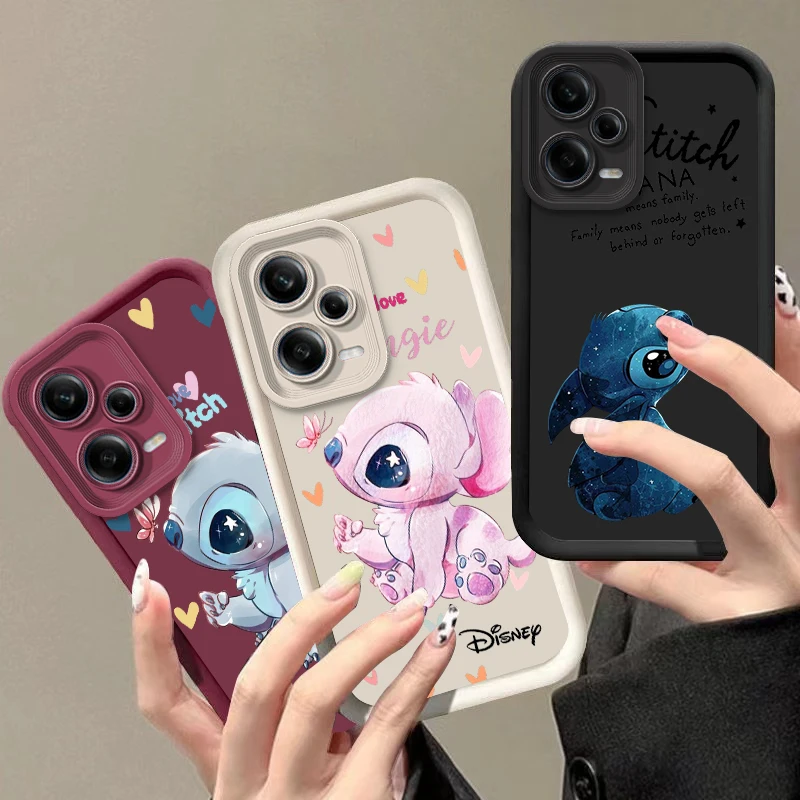 Disney Angie Stitch For Redmi K50 K40 K30 K20 12C 10C 9C 9AT 9A Ultra Pro Prime Eye Ladder Phone Case