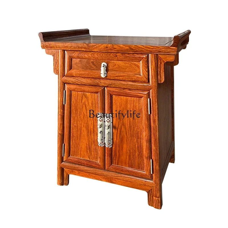 

12New Chinese Style Corner Table Living Room Rosewood Su Li Sofa Storage Side Table