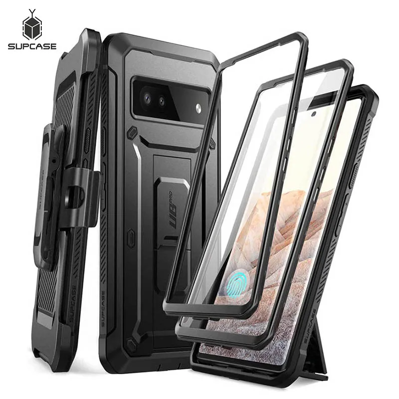 SUPCASE For Google Pixel 6A Case 2022 UB Pro Extra Front Frame Full-Body Dual Layer Belt-Clip with Built-in Screen Protector