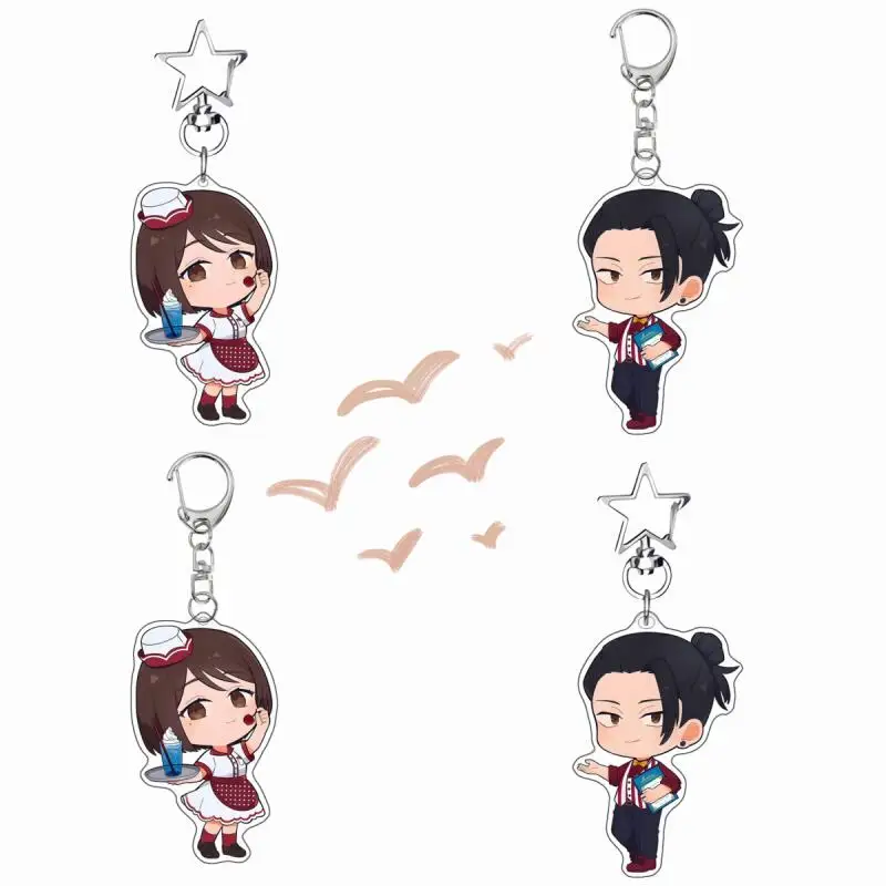 

Акриловый брелок с героями аниме-мультфильмов JJK: Шоко Иэйри, Сугуру Гето, Q-версия, DIY, акриловая застежка для ключей, подвеска для студенческой сумки, игрушка, подарок