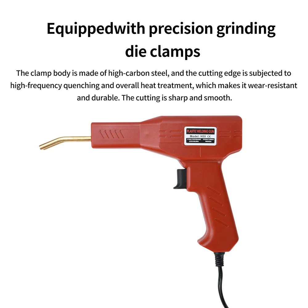 AC 220V 110V Plastic Welder Hot Stapler Car Plastic Bumper Repair Tool Home DIY Welding Gun With 200Pcs 4 Types Welding Nails