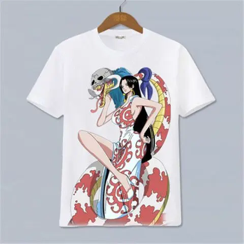 Ropa periférica de Anime de una pieza, camiseta de manga corta con dibujos animados para hombres y mujeres, Camiseta con estampado de algodón Y2K, ropa de calle Harajuku