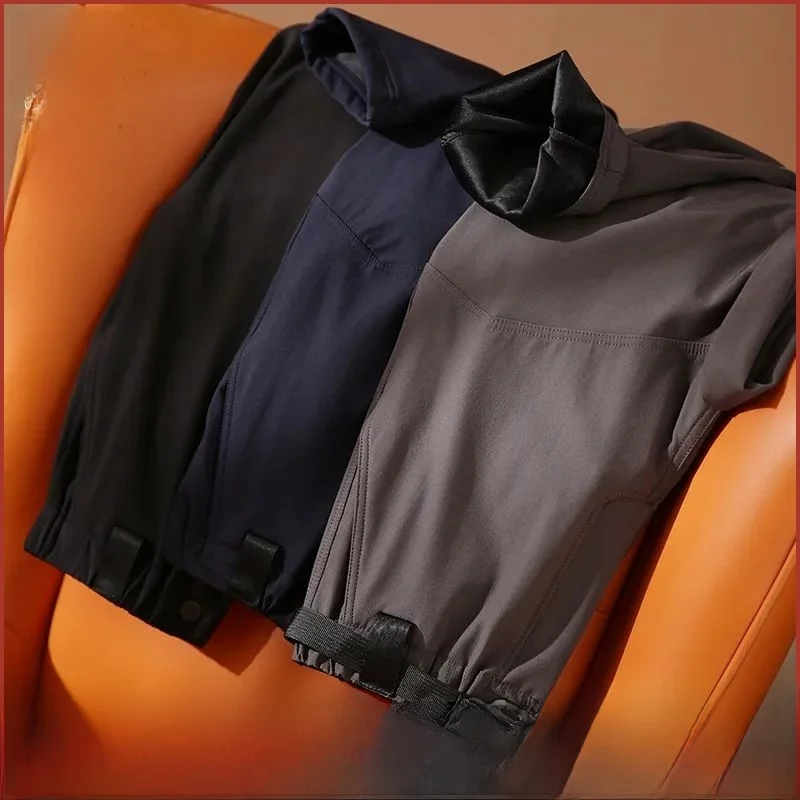 

Thiened Fce уличные брюки для отдыха для мужчин ветрозащитные теплые двухслойные брюки Cosite новые зимние прямые брюки