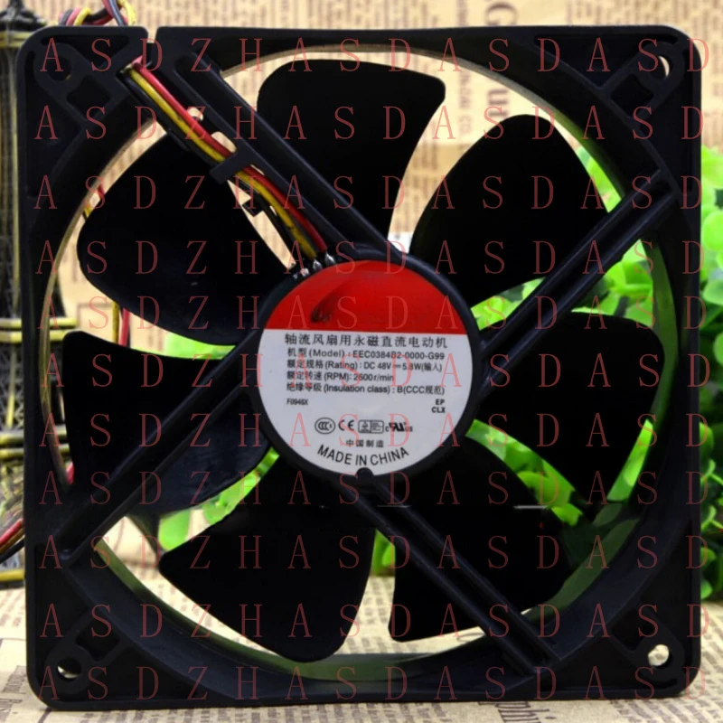 

Вентилятор охлаждения Z для инвертора SUNON EEC0384B2-0000-G99, 48В, 5.8Вт, 12см, 12038, промышленный