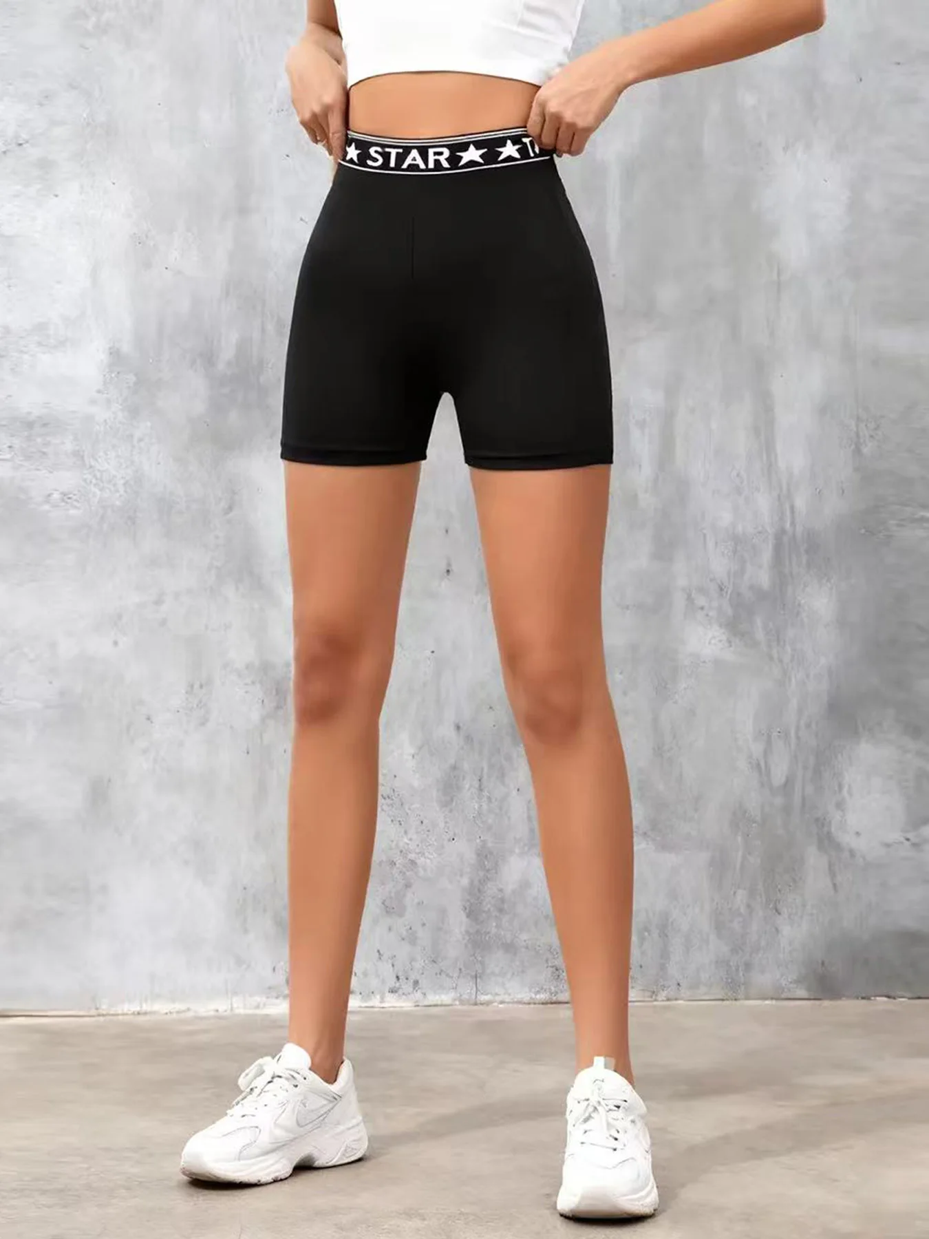 Cintura alta carta impressão calças de yoga feminino respirável shorts de treinamento de fitness dança esportiva shorts apertados elásticos ginásio