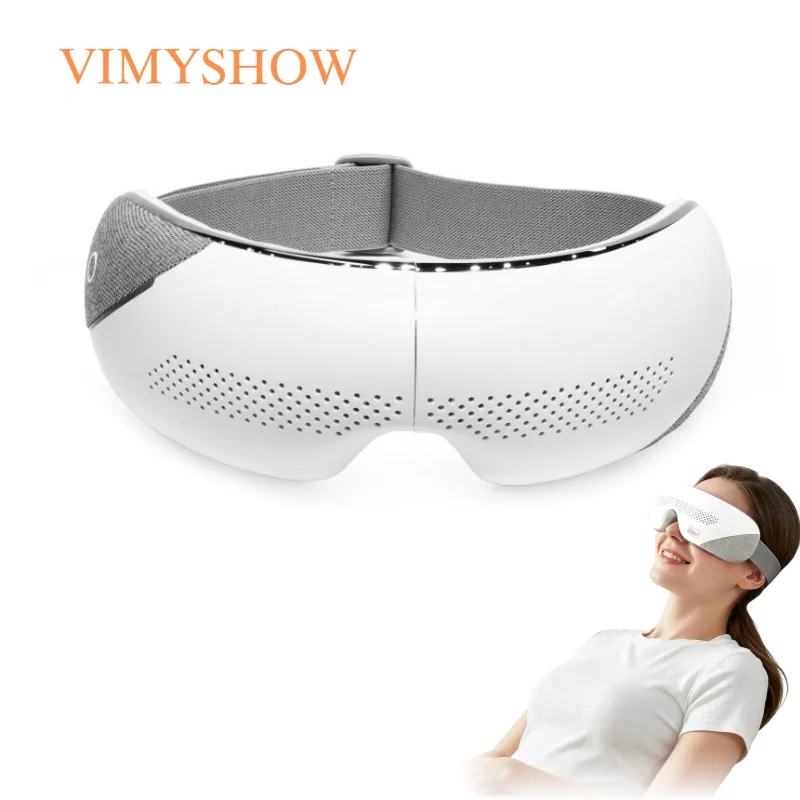 4 in 1 Airbag Eye Massager Gentle Vibration Eye Mask Rechargeable Eye Relaxation Instrument Foldable Travel Eye Care Device